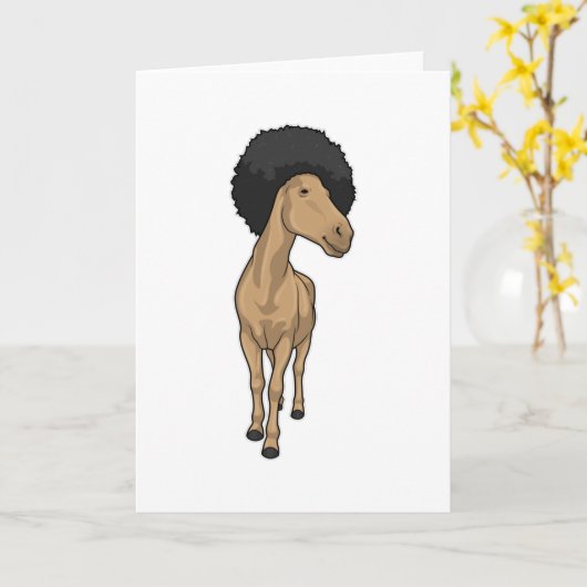 Carte Afro de cheval (Fleur jaune)