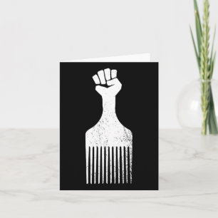 Carte Afro Hair Pick Resist T Shirt Vintage Distressed R
