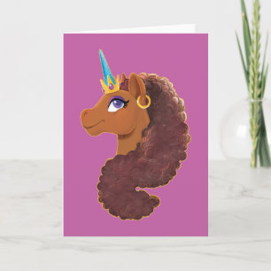 Carte Afro Unicorn   Unique