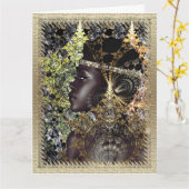Carte Afrocentrique (Fleur jaune)