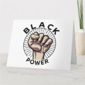 Carte Afrocentrique Black Power (Dos)