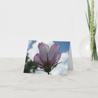 Carte Against the Sky Floral Notecard
