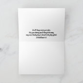 Carte Agapanthus Lily Ecriture Card 2 Corinthiens 4:15 (Intérieur)