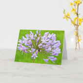 Carte Agapanthus Lily Ecriture Card 2 Corinthiens 4:15 (Fleur jaune)