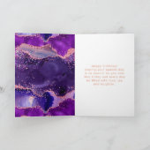Carte Agate rose violet foncé doux 16 Joyeux anniversair (Intérieur)