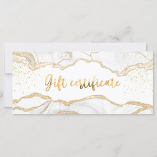 Carte Agate Salon Boutique cadeaux d'affaires Certificat