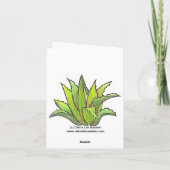 Carte agave verte (Dos)