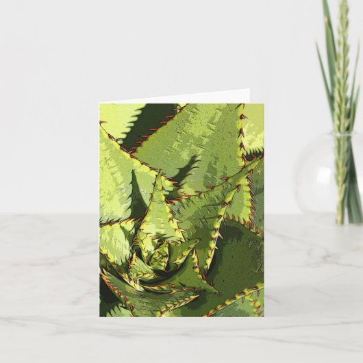 Carte agave verte (Devant)