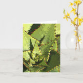 Carte agave verte (Fleur jaune)
