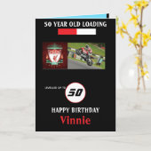 Carte Âgé DE 50 ANS (Fleur jaune)