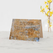 Carte Âge de pierre Joyeux anniversaire Nick (Fleur jaune)