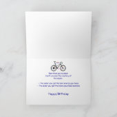 Carte Âge drôle Vélo d'anniversaire, Vélo, Sport, Hobby (Intérieur)