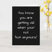 CARTE **ÂGE ET FLASHES CHAUDES HUMOUR** HUMOUR D'ANNIVER (Fleur jaune)