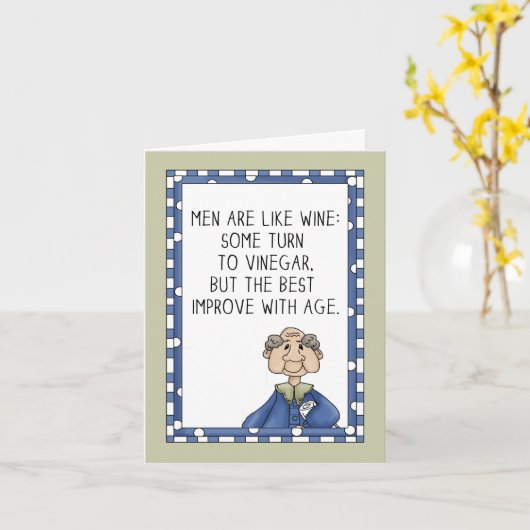 Carte Age Improved (Fleur jaune)