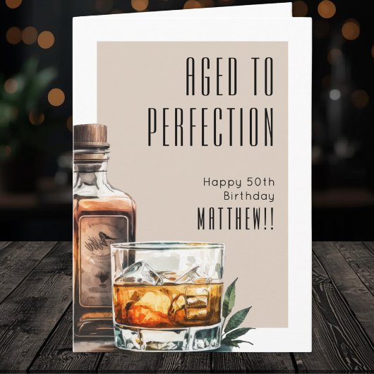 Carte Aged To Perfection Men's Birthday