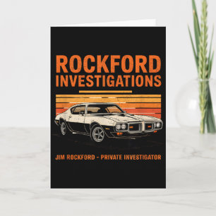 Carte Agence de détective Rockford - Dossiers Rockford