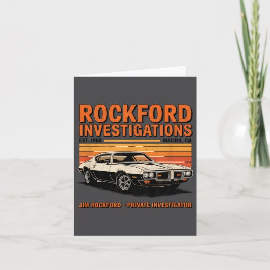 Carte Agence de détectives Rockford - Rockford Files  (Devant)