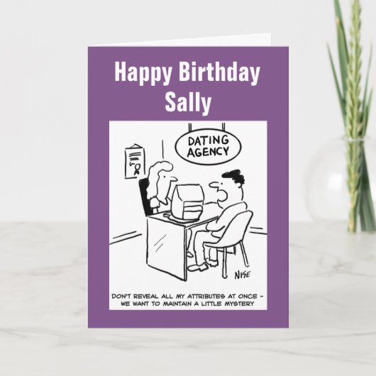 Carte Agence de rencontres - ne pas révéler tous mes att (Devant)