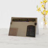 Carte "Agence Railway Express & Bulletin des trains" Pro (Fleur jaune)