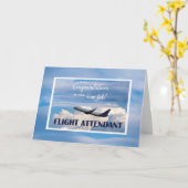 Carte Agent De Bord, Félicitations Nouveau Travail, Plan (Fleur jaune)