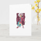 Carte Agent de bord rétro (Fleur jaune)