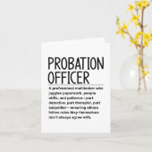 Carte Agent de probation (Fleur jaune)