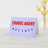 Carte Agent de voyage à la retraite (Fleur jaune)
