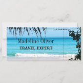 Carte Agent de voyage Destination Ocean Boarding Pass (Dos)