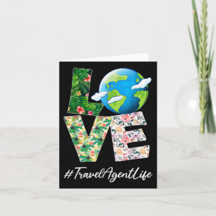 Carte Agent de voyage Love World Jour des terres 52e ann