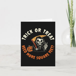 Carte Agent Immobilier Halloween Tricoter Ou Traiter Bes