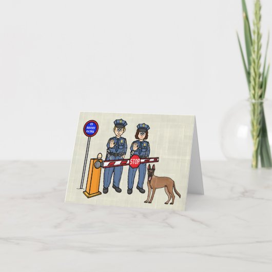 Carte Agents américains de patrouille frontalière et Car (Devant)