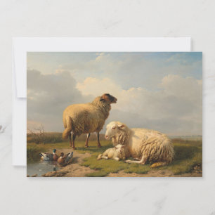 Carte Agneau à mouton et canards Eugène Joseph Verboec