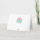 Carte Agneau couché mignon Félicitations Bébé Nouveau-né (Dos)