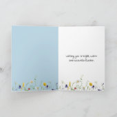 Carte Agneau De Pâques Sur La Ferme (Intérieur)