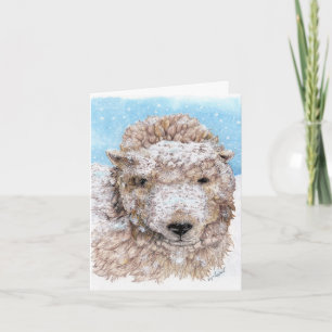 Carte Agneau en hiver