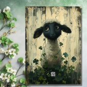 Carte Agneau mignon et Shamrock St Patrick's Day