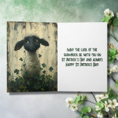 Carte Agneau mignon et Shamrock St Patrick's Day