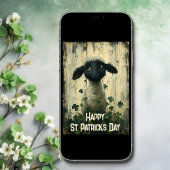 Carte Agneau mignon et Shamrock St Patrick's Day