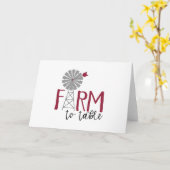 Carte Agrafe à table (Fleur jaune)