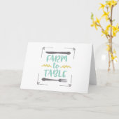 Carte Agrafe à table (Fleur jaune)