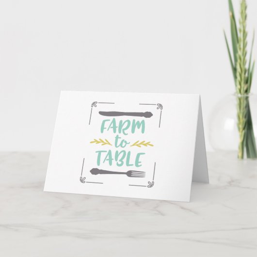 Carte Agrafe à table (Devant)