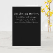 Carte Agressif passif (Fleur jaune)