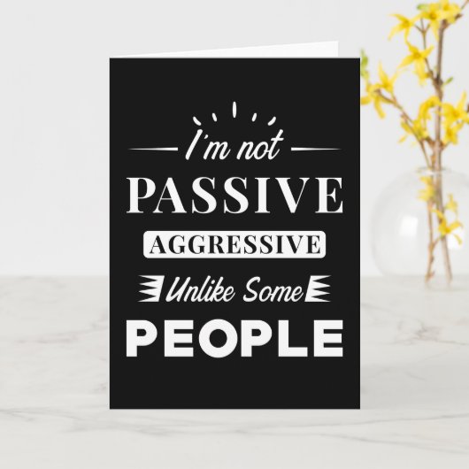 Carte Agressif passif (Fleur jaune)