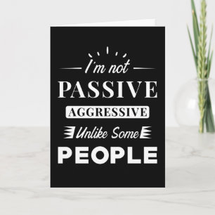 Carte Agressive passive