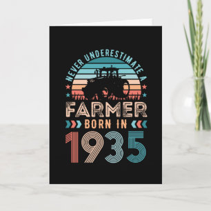 Carte Agriculteur né 1936 90e anniversaire de l'agricult