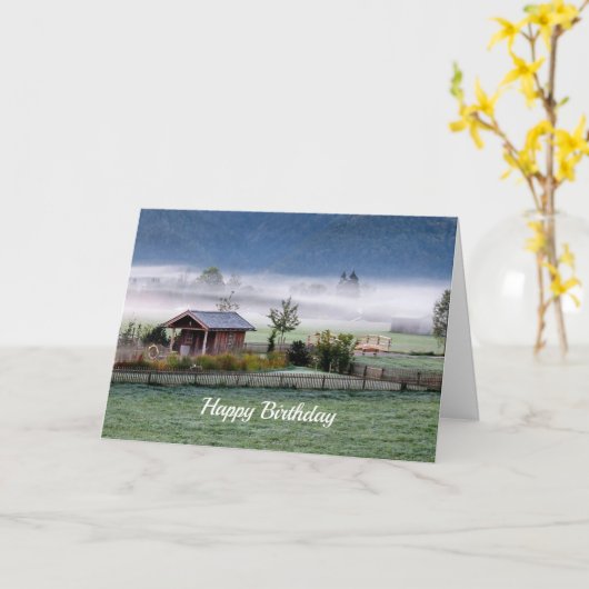 Carte Agritourisme 2 Anniversaire (Fleur jaune)