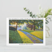 Carte Agritourisme d'été en plein soleil Anniversaire (Debout devant)