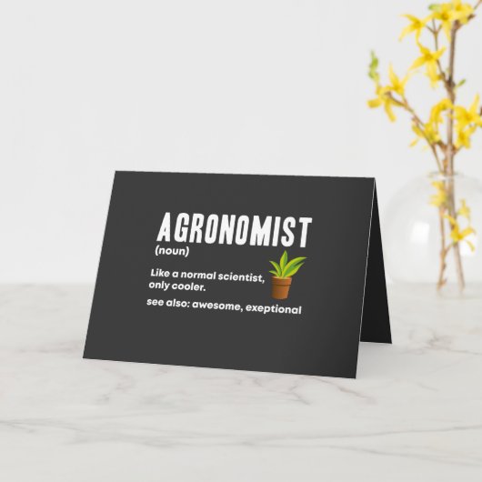 Carte Agronomiste (Fleur jaune)