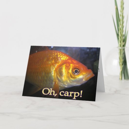 Carte Ah, carpe ! Anniversaire tardif (Devant)