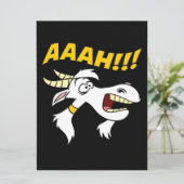 Carte Ah ! Drôle hurlement chèvre| Chèvre amoureux (Debout devant)